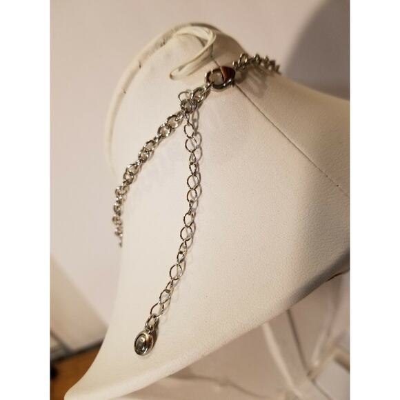 Vintage 1946 red and silver necklace b78* - Picture 4 of 12